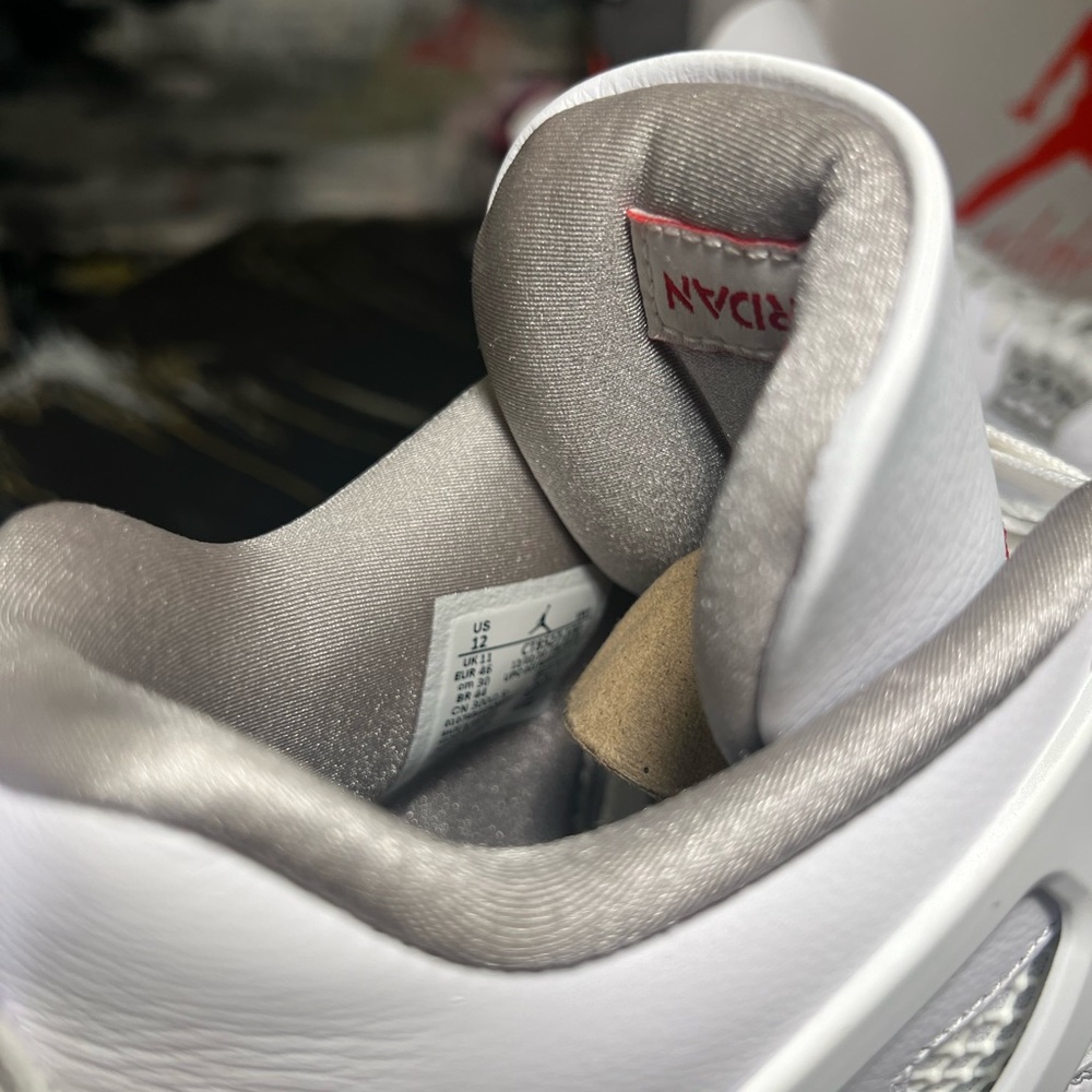 NIKE || AIR JORDAN RETRO 4 || WHITE OREO SZ 12 - Picture 9 of 10